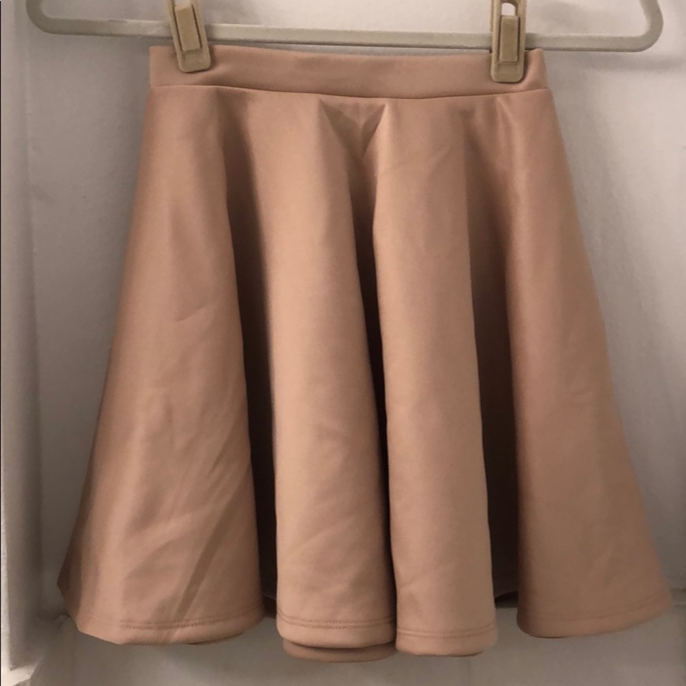 Made by Johnny tan skirt w tags (size s)